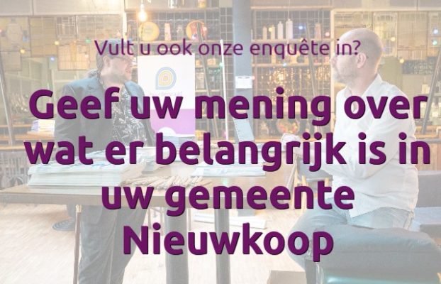 Enquête prestatieafspraken gemeente Nieuwkoop