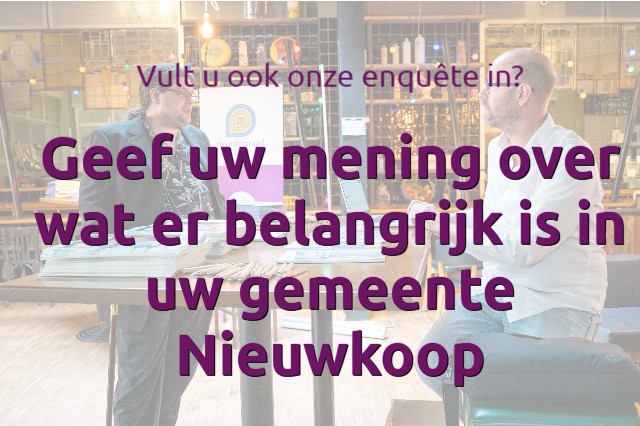 Enquête prestatieafspraken gemeente Nieuwkoop