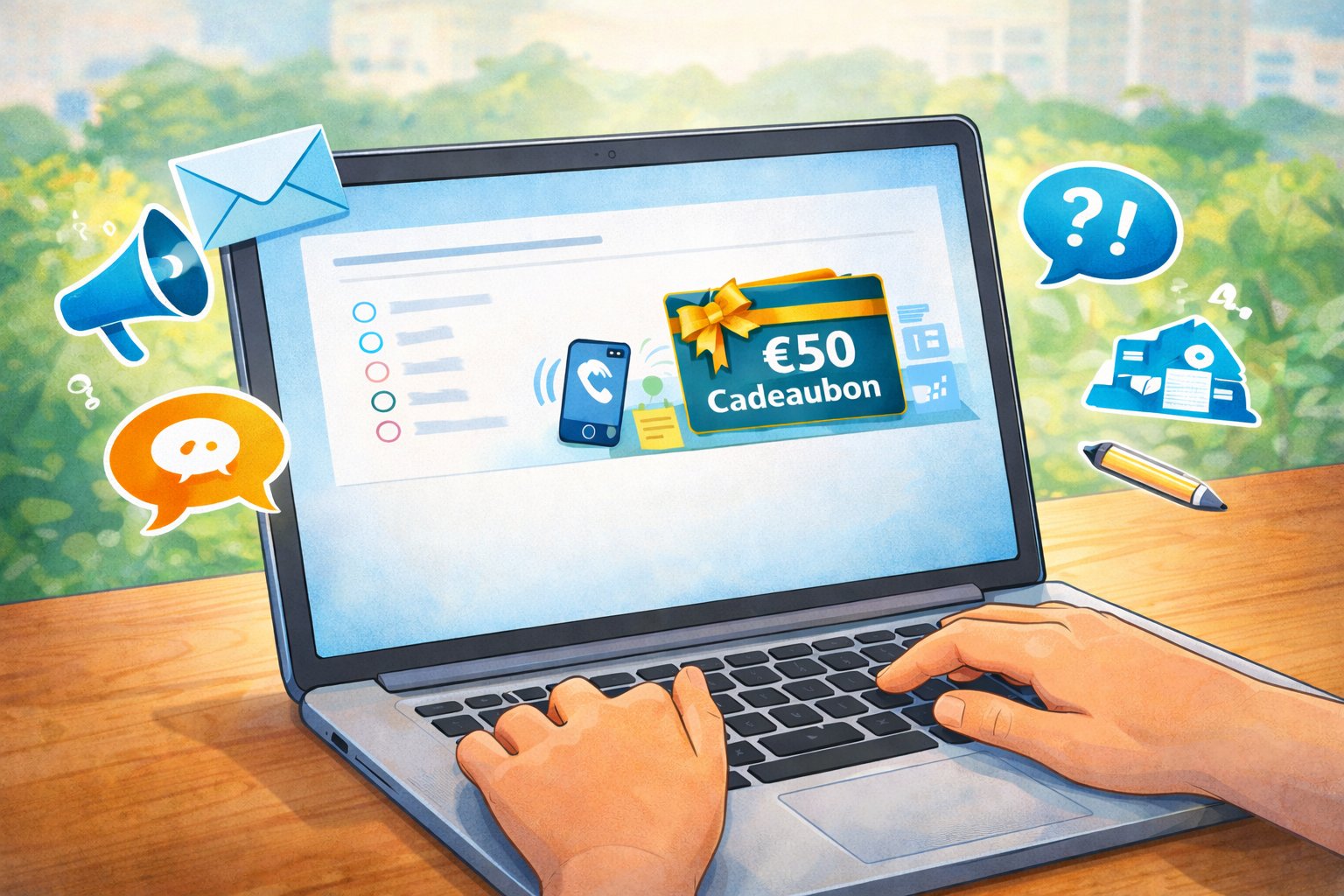 Word jij goed geïnformeerd door Hof Wonen? Vul de enquête in en maak kans op een cadeaubon!